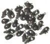25 10mm Gunmetal Finish Lobster Claw Clasps